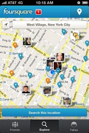 Foursquare utiliza princípios de gamification no seu app