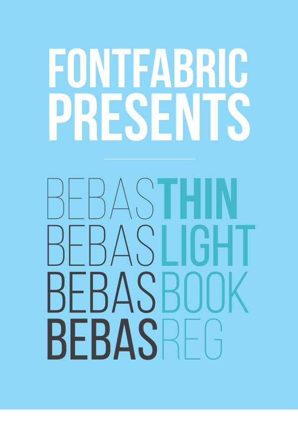 Bebas é umas das mais legais tipografias gratuitas