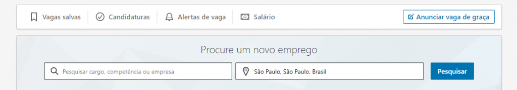 vagas no linkedin