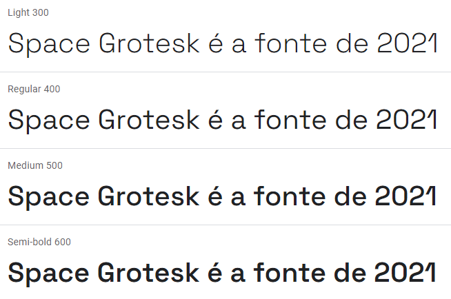 space grotesk